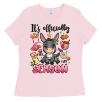 Bubblegum Pink its officially season Ladies Tee - MaliasSmallBusiness