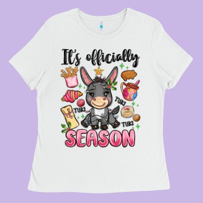 Its Officially Season Ladies Tee Designed By Maliassmallbusiness