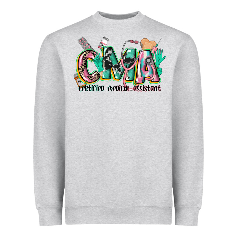 Certified Medical Assistant Heavyweight Sweatshirt by CowGirlArtShop | Teevron