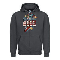 Smoke Back the blue Zipper Hoodie - FaDigitalArtStudio