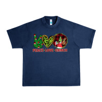 Navy Peace Love Grinch Urban Heavy Tee - Bettercallsaul