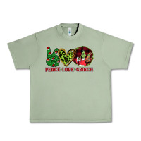 Oil Green Peace Love Grinch Urban Heavy Tee - Bettercallsaul