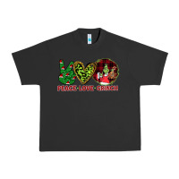 Pigment Black Peace Love Grinch Urban Heavy Tee - Bettercallsaul