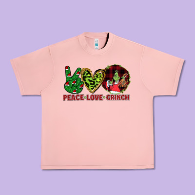 Peace Love Grinch Urban Heavy Tee Designed By Bettercallsaul