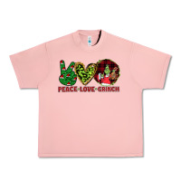 Salmon Peace Love Grinch Urban Heavy Tee - Bettercallsaul
