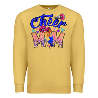 Antique Gold Cheer Mom Premium Sweatshirt - CowhideDigitalArt
