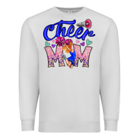 Dove Grey Cheer Mom Premium Sweatshirt - CowhideDigitalArt