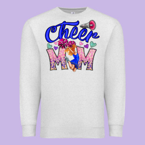 Cheer Mom Premium Sweatshirt Designed By Cowhidedigitalart