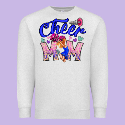 Cheer Mom Premium Sweatshirt Designed By Cowhidedigitalart