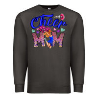Smoke Cheer Mom Premium Sweatshirt - CowhideDigitalArt