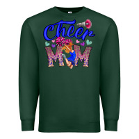 Sports Green Cheer Mom Premium Sweatshirt - CowhideDigitalArt