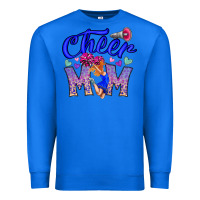 True Royal Cheer Mom Premium Sweatshirt - CowhideDigitalArt