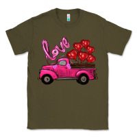 Army Green valentines day turck with balloons Classic Tee - RanaPortraitStore