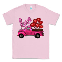 Bubblegum Pink valentines day turck with balloons Classic Tee - RanaPortraitStore