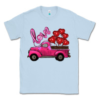 Dusty Blue valentines day turck with balloons Classic Tee - RanaPortraitStore