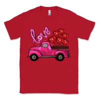 Red valentines day turck with balloons Classic Tee - RanaPortraitStore