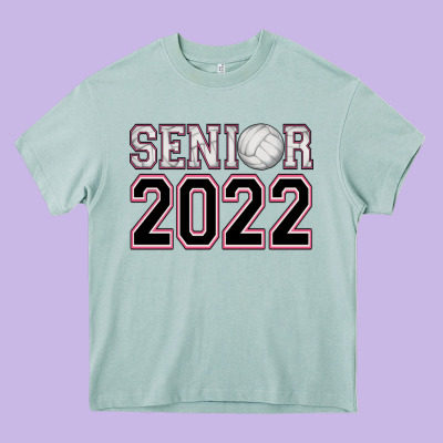 Senior Volleyball Heavy Core Tee Designed By Adodesignshop