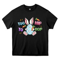 Black too hip to hop easter Heavy Core Tee - MaliasSmallBusiness