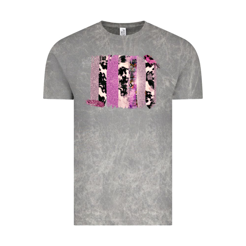 Purple Glitter Cowhide Pattern Brushstrokes Vintage Tee by Bettercallsaul | Teevron