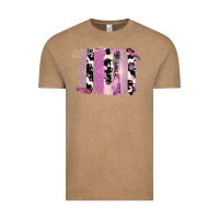 Vintage Coffee Purple Glitter Cowhide Pattern Brushstrokes Vintage Tee - Bettercallsaul