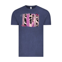 Vintage Denim Purple Glitter Cowhide Pattern Brushstrokes Vintage Tee - Bettercallsaul