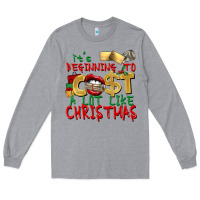Heather Grey It's beginning to cost a lot like Christmas Long Sleeve Tee - NancyCooperArtShop