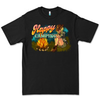 Black happy camping Premium Tee - NancyCooperArtShop