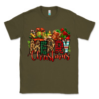 Army Green merry Christmas Classic Tee - Jasminsmagicworld