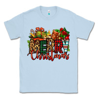 Dusty Blue merry Christmas Classic Tee - Jasminsmagicworld