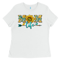 White mom life Ladies Tee - NancyCooperArtShop