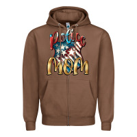 Chestnut Police Mom Zipper Hoodie - FaDigitalArtStudio