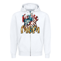 White Police Mom Zipper Hoodie - FaDigitalArtStudio