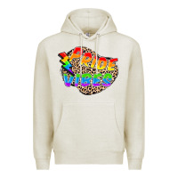 Oatmeal Heather pride vibes Premium Hoodie - FaDigitalArtStudio