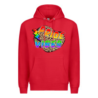 Red pride vibes Premium Hoodie - FaDigitalArtStudio