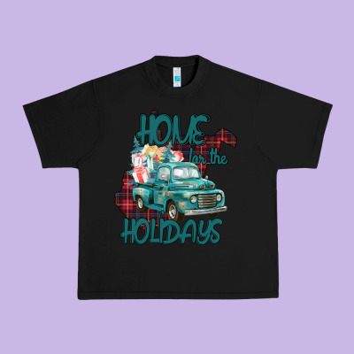 Christmas Home For The Holidays Urban Heavy Tee Designed By Bettercallsaul