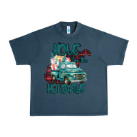 Midnight Navy Christmas Home For The Holidays Urban Heavy Tee - Bettercallsaul