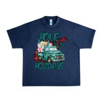 Navy Christmas Home For The Holidays Urban Heavy Tee - Bettercallsaul