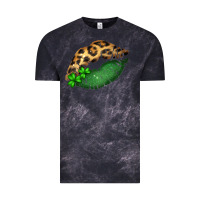 Cloud Black St. Patricks Day Leopard Lips Vintage Tee - Bettercallsaul
