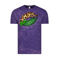 Cloud Purple St. Patricks Day Leopard Lips Vintage Tee - Bettercallsaul