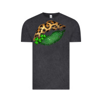 Vintage Black St. Patricks Day Leopard Lips Vintage Tee - Bettercallsaul