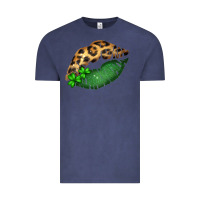 Vintage Denim St. Patricks Day Leopard Lips Vintage Tee - Bettercallsaul