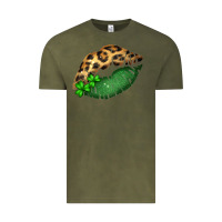 Vintage Olive St. Patricks Day Leopard Lips Vintage Tee - Bettercallsaul