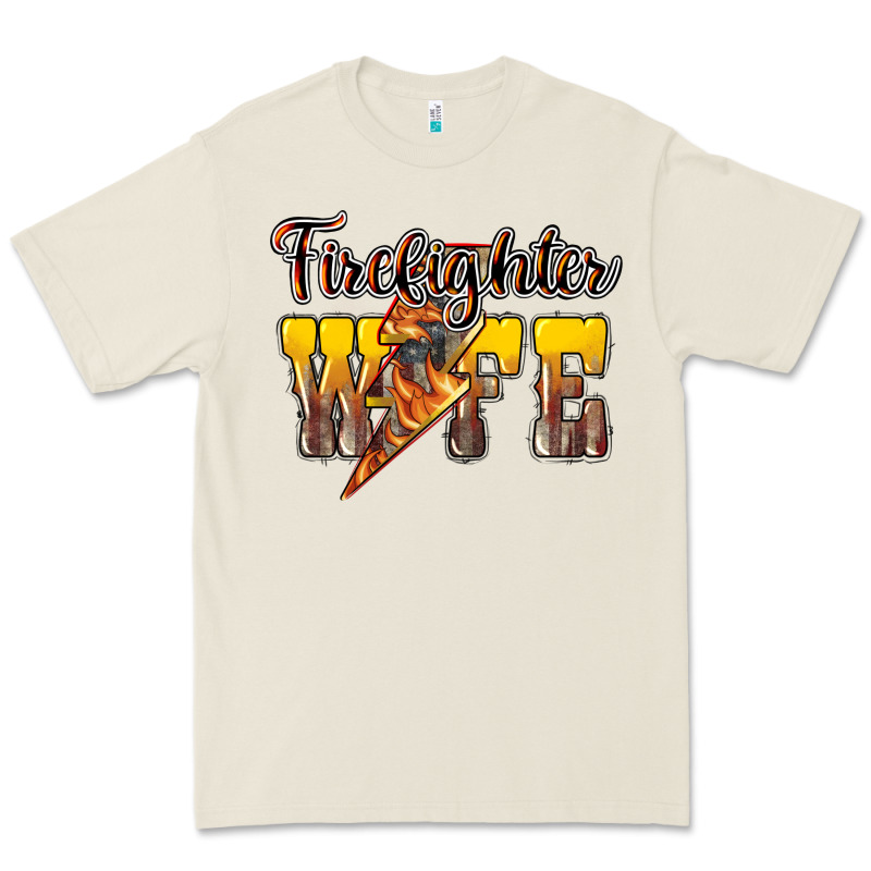 Firefighter Wife Lightning Bolt Premium Tee by NancyCooperArtShop | Teevron