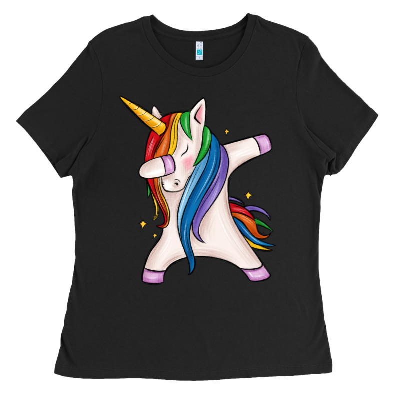 Dabbing Unicorn Ladies Tee by MaliasSmallBusiness | Teevron