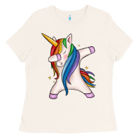Bone dabbing unicorn Ladies Tee - MaliasSmallBusiness