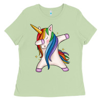 Matcha dabbing unicorn Ladies Tee - MaliasSmallBusiness
