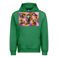 Emerald Baby elephant sunflowers kid's bottle Urban Hoodie - Artiststas