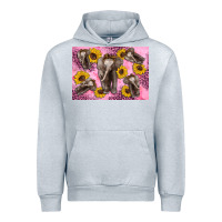 Heather Grey Baby elephant sunflowers kid's bottle Urban Hoodie - Artiststas