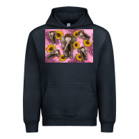 Navy Baby elephant sunflowers kid's bottle Urban Hoodie - Artiststas