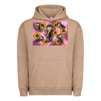 Pigment Burro Baby elephant sunflowers kid's bottle Urban Hoodie - Artiststas